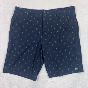 Oakley Shorts Mens 36 Blue Frogs AOP Hydrolix‎ Golf Super Comfortable